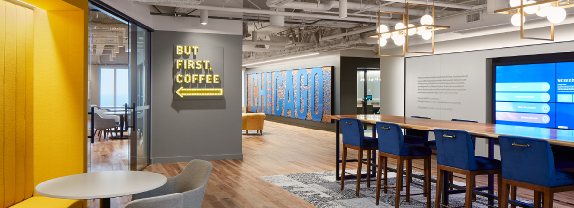 Beautifully lit interior space by AKLD
