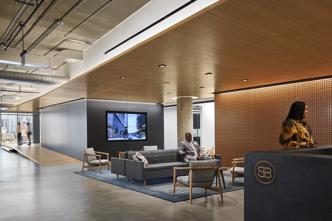 Sterling Bay main hallway, interior lighting