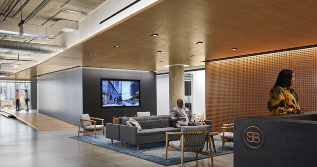 Sterling Bay main hallway, interior lighting