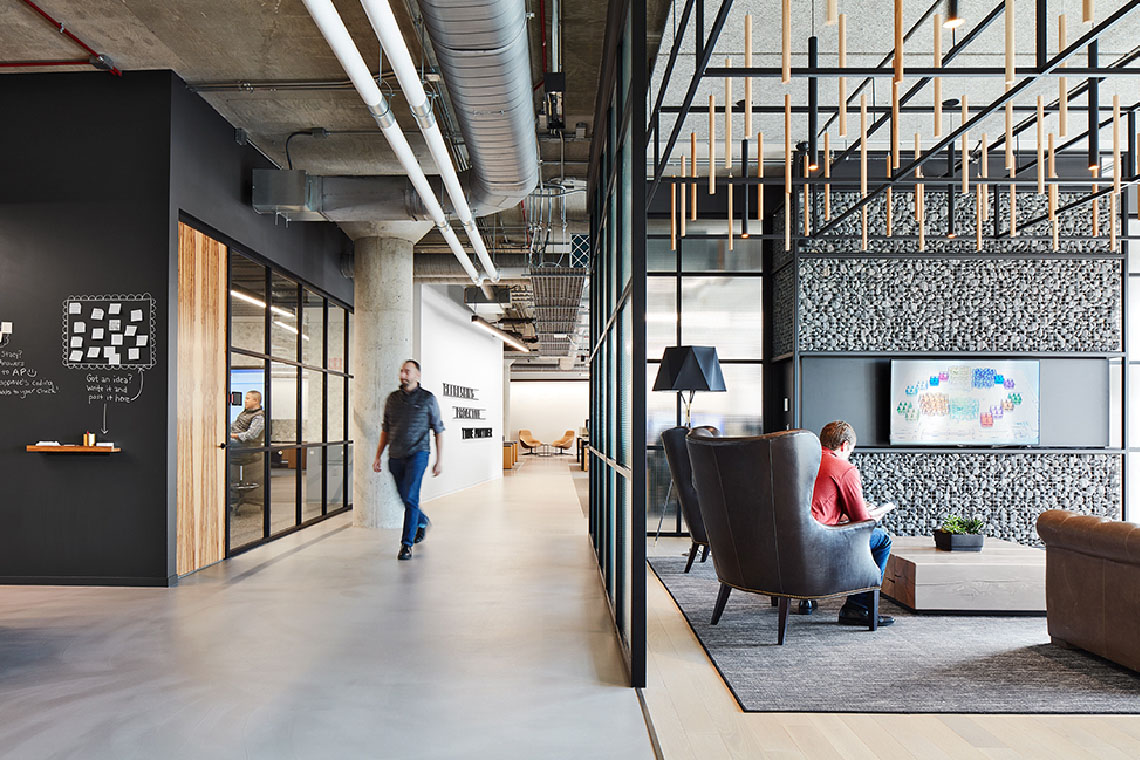 Skender headquarters, interior lighting