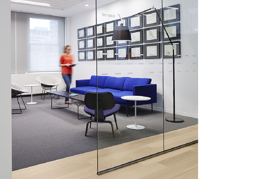 Perkins & Will office space, interior lighting