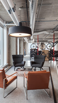 SRAM break area, interior lighting