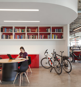SRAM lounge area, interior lighting