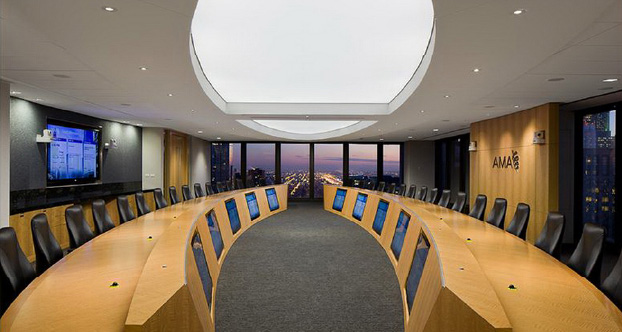 AMA board room, interior lighting