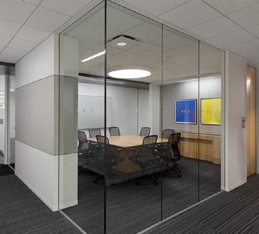 AMA conference room and hallway, interior lighting