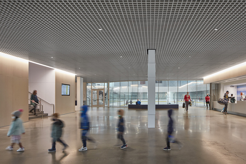 Robert Crown Community Center interior lighting