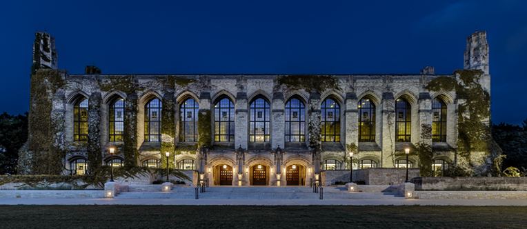 Northwestern University - Deering Library West Entrance Renovation, exterior lighting