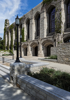 Northwestern University - Deering Library West Entrance Renovation, exterior lighting