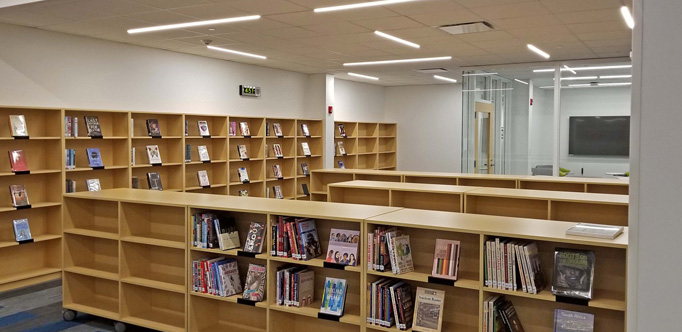 North Shore Country Day School, interior lighting