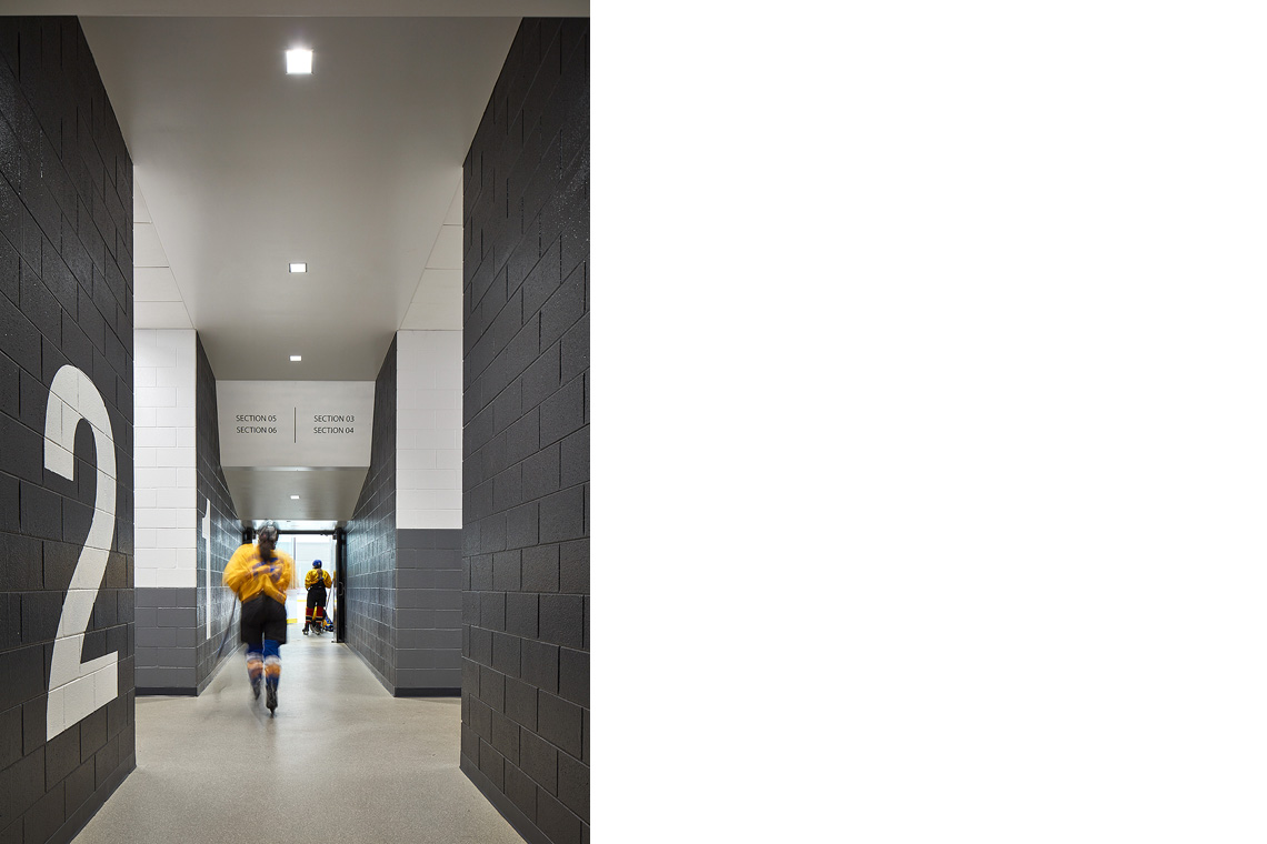 Robert Crown Community Center interior lighting