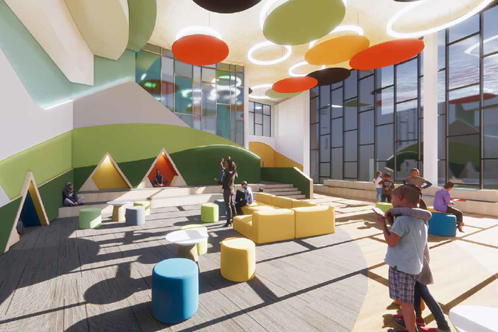 Shodair Children’s Hospital, interior lighting
