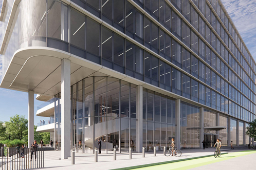 University of Chicago Medicine – Ambulatory Care Center at Streeterville hallway, interior lighting