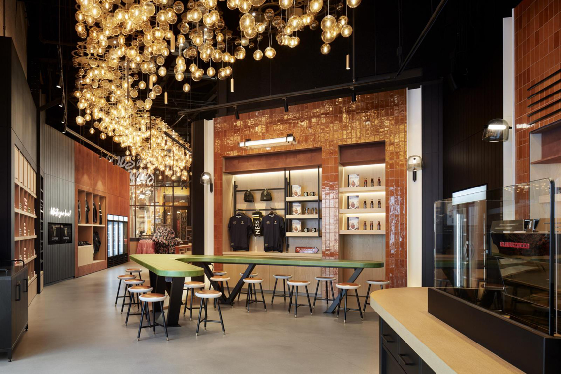 Diageo Guinness Cafe, showing off lighting