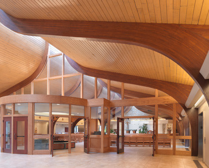 St. Hubert Catholic Church interior lighting