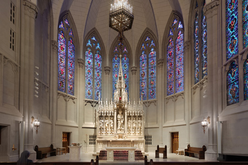 St. James Chapel Quigley interior lighting
