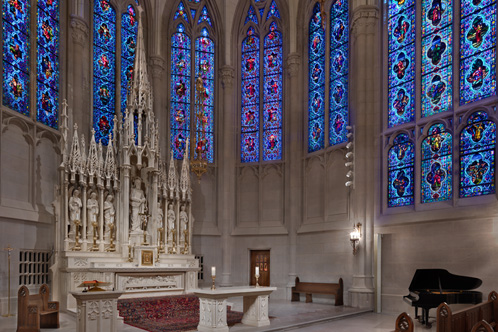 St. James Chapel Quigley interior lighting
