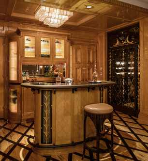 Urban Glamor Milwaukee, interior lighting for wine cellar