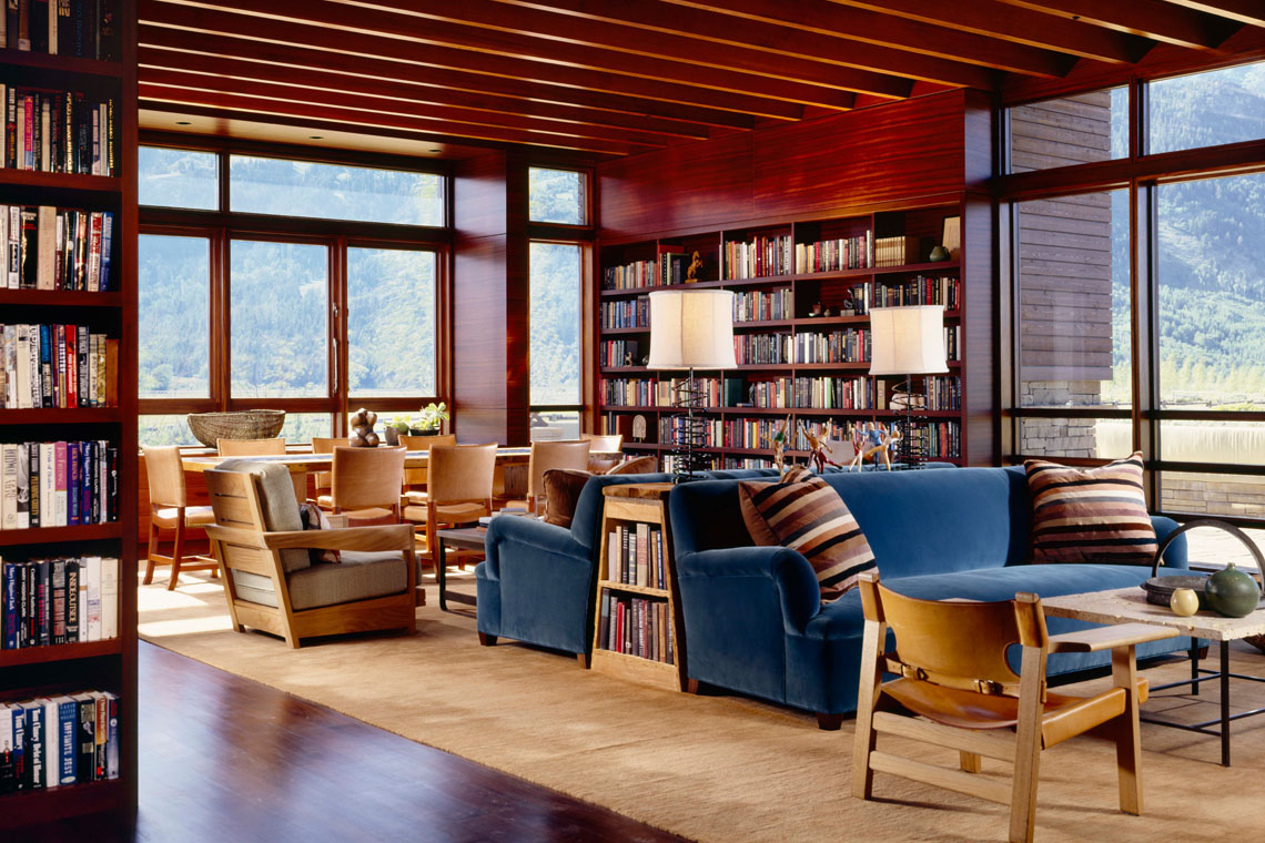 Jackson Hole Retreat, interior lighting