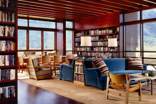 Jackson Hole Retreat, interior lighting