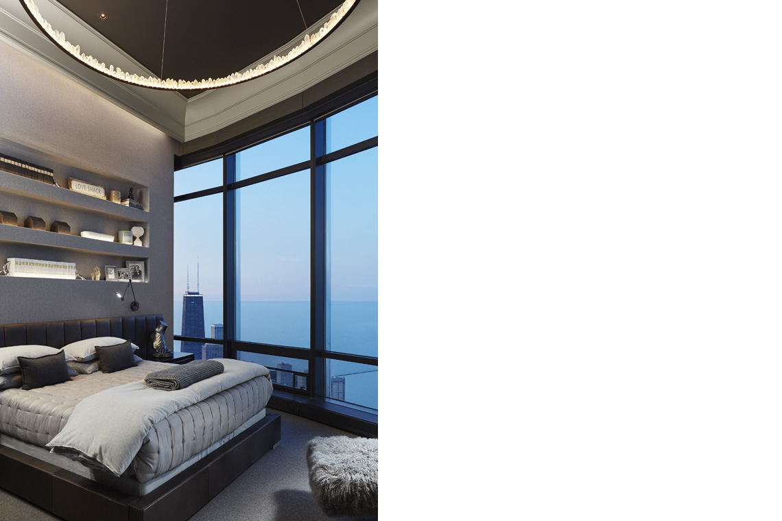 Loews Miami Beach guest lounge area, interior lighting