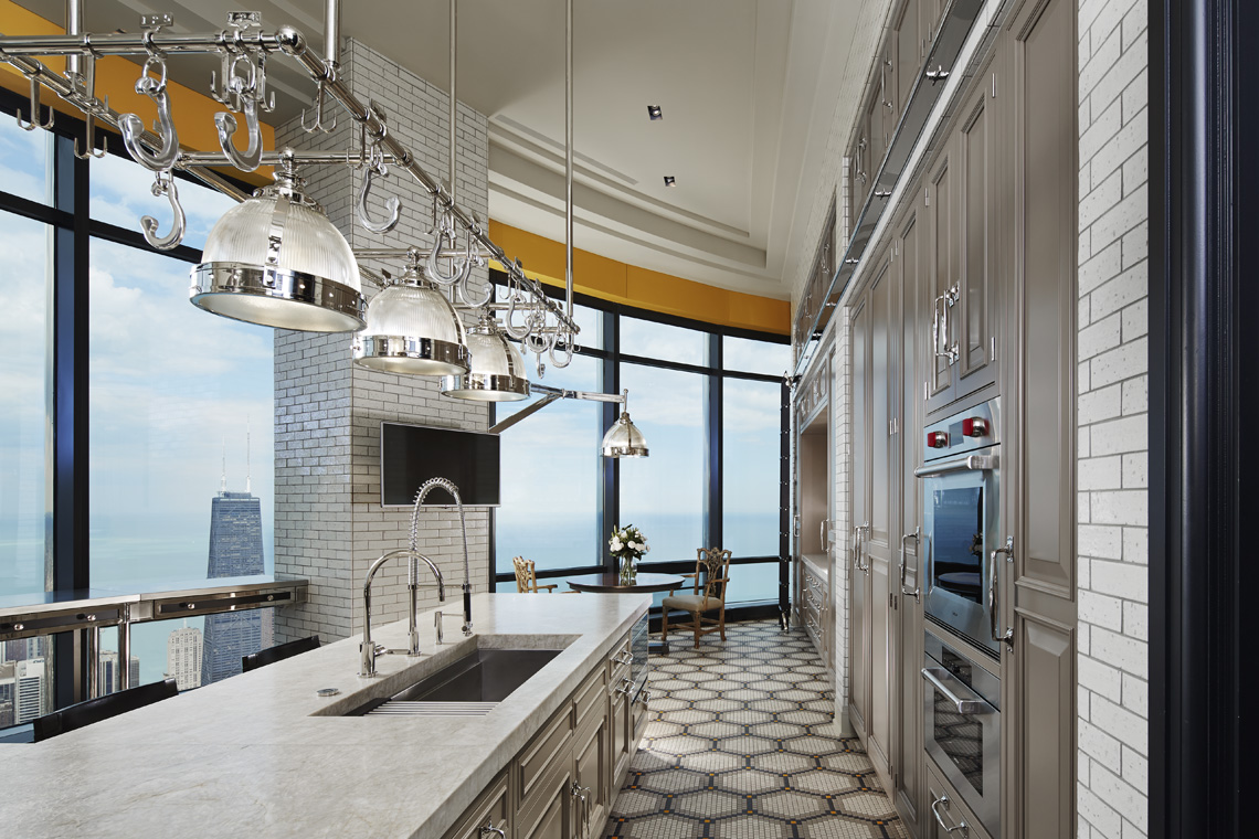 Loews Miami Beach reception area, interior lighting