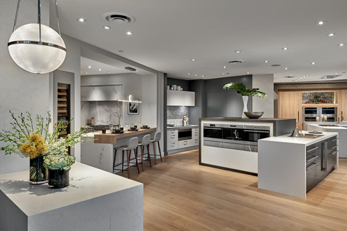 Sub-Zero, Wolf and Cove Showroom, interior lighting