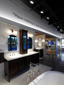 Kohler Showroom, Edina Minnesota, interior lighting
