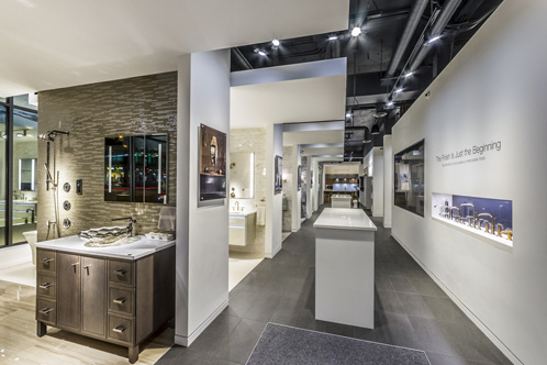 Kohler showroom interior lighting