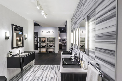 Kohler showroom interior lighting